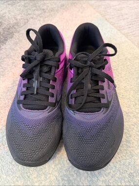Reebok Women's Black and Purple Gradient Running Shoes